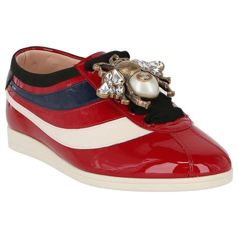 gucci suede patent leather|gucci patent leather sneakers.